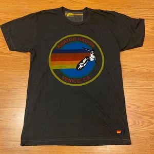 AVN logo tee in charcoal